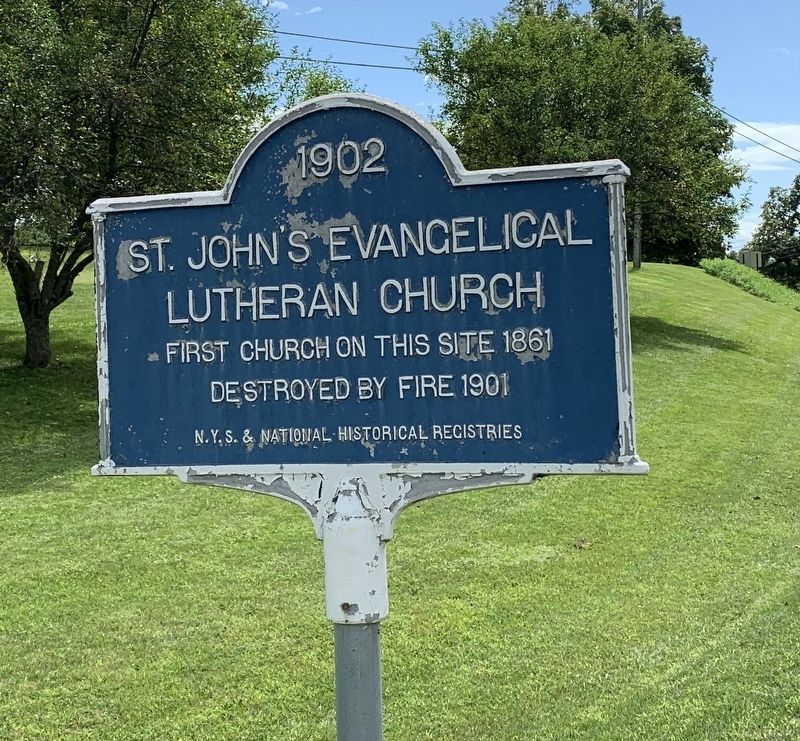 St. John�s Evangelical Lutheran Church Marker image. Click for full size.