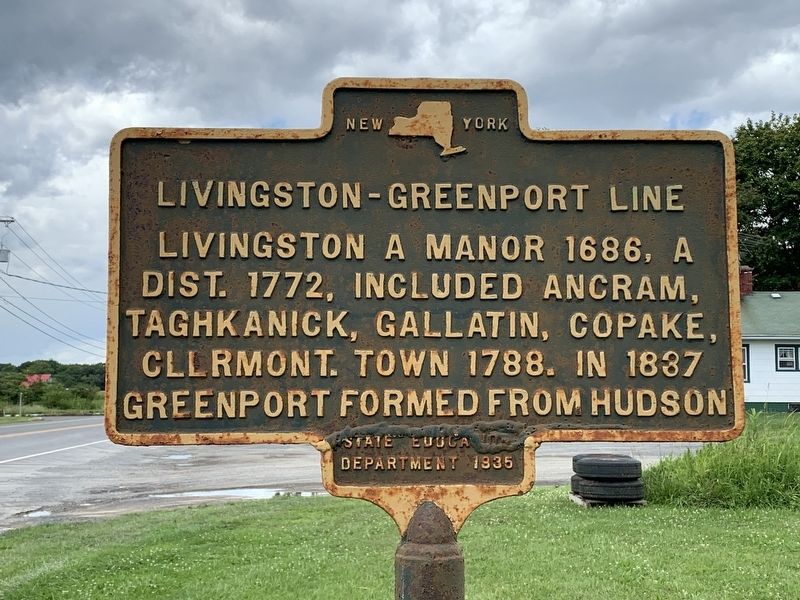 Greenport - Livingston Line Marker image. Click for full size.
