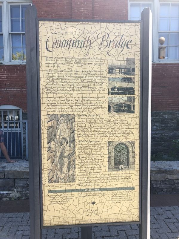 The Story of Community Bridge Marker image. Click for full size.