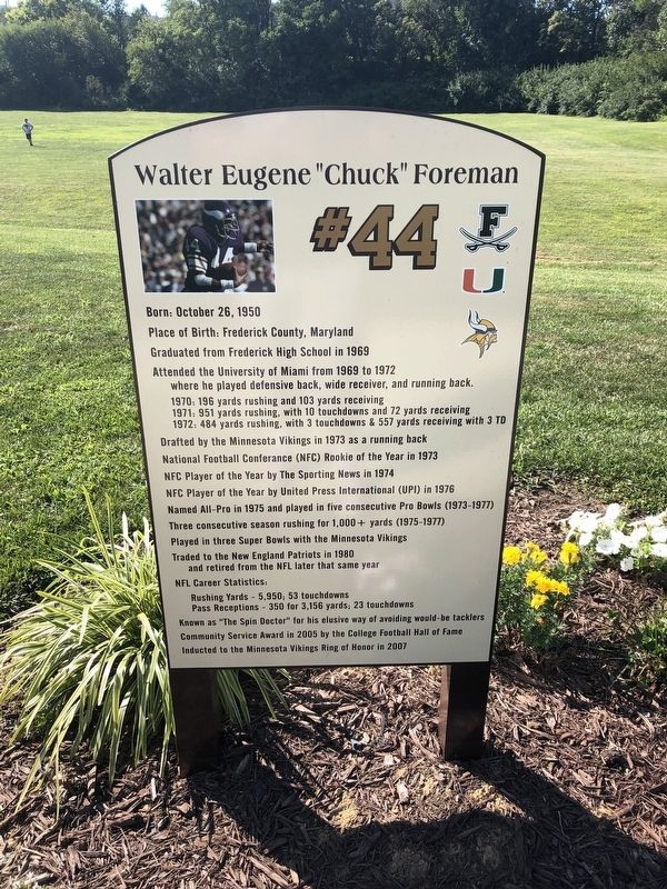 Walter Eugene "Chuck" Foreman Marker image. Click for full size.