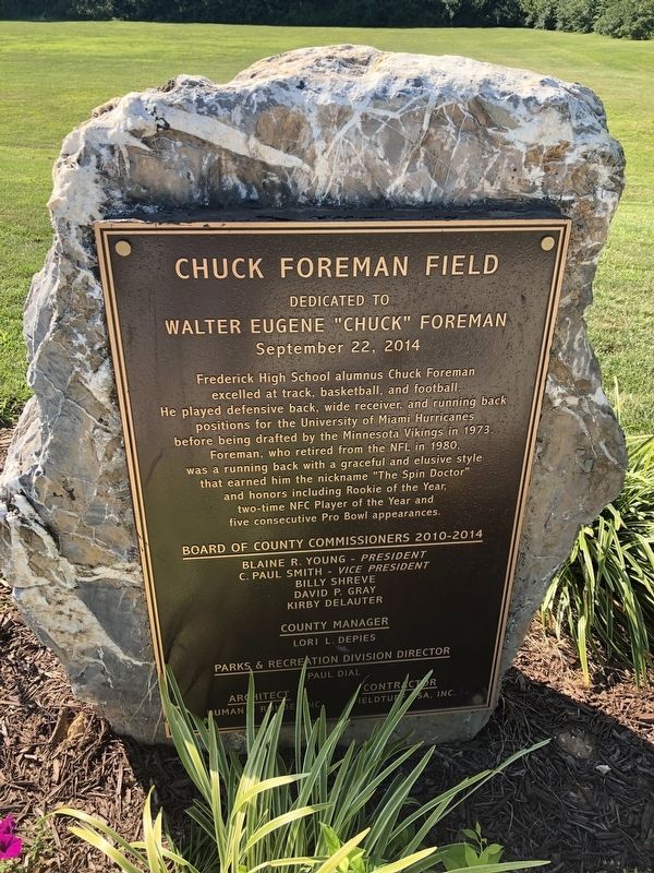 Chuck Foreman Field Marker image. Click for full size.