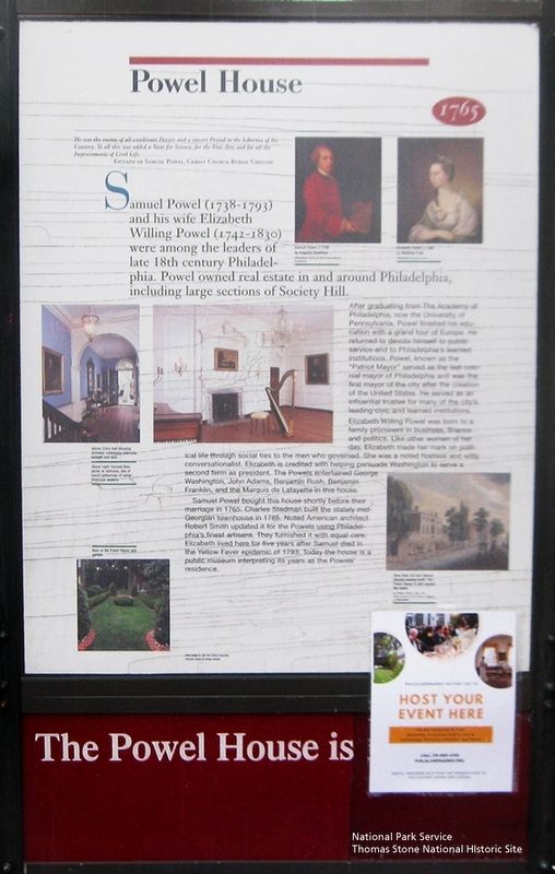 Powel House Marker. Click for full size. Powel House Marker image. Click for full size.
