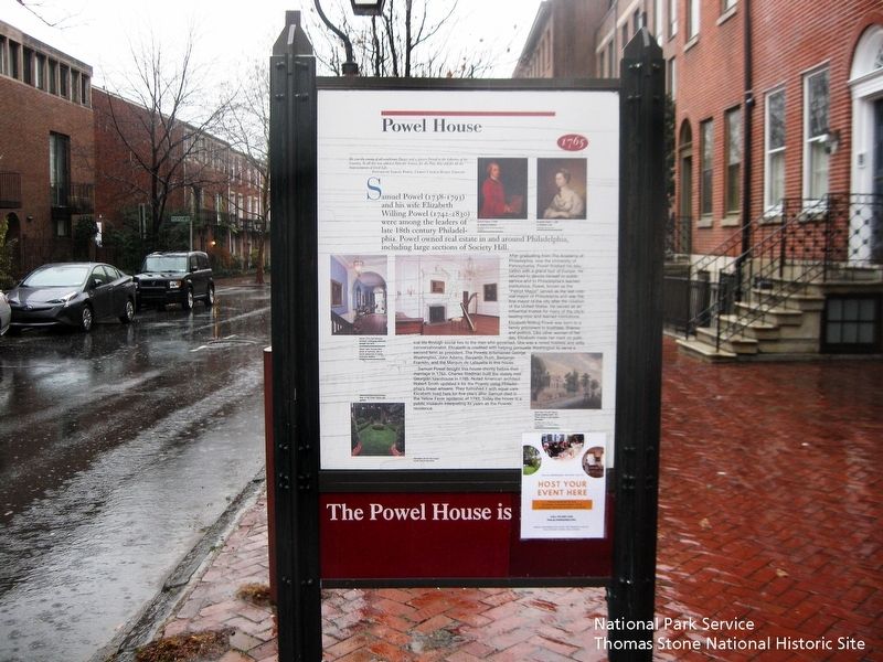 Powel House Marker. Click for full size. Powel House Marker image. Click for full size.