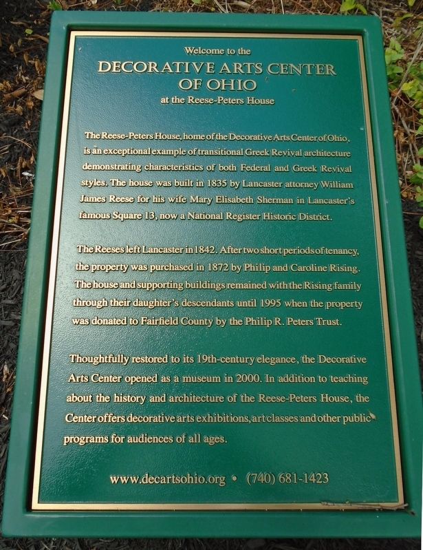 Decorative Arts Center of Ohio Marker image. Click for full size.