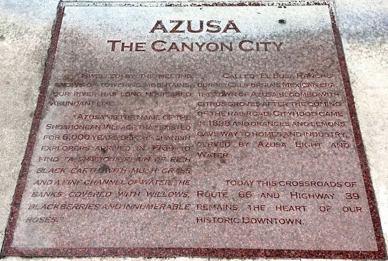 Azusa Marker image. Click for full size.