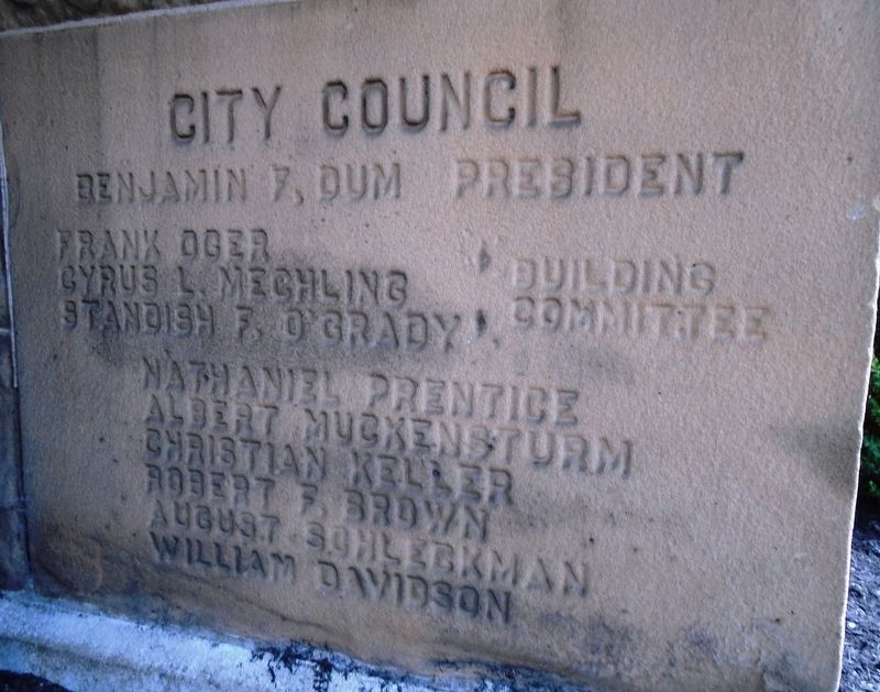 City Hall Cornerstone image. Click for full size.