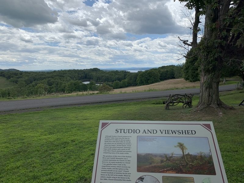 Studio and Viewshed Marker. Click for full size. Studio and Viewshed Marker image. Click for full size.