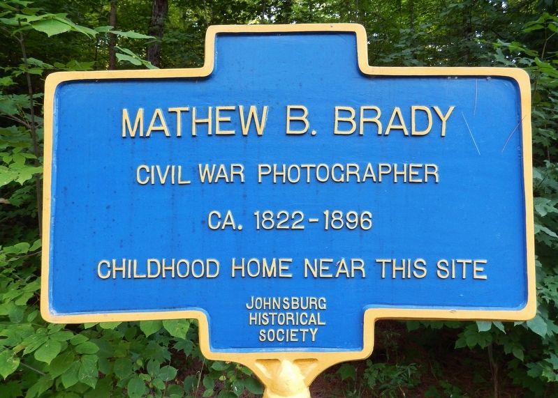 Mathew B. Brady Marker image. Click for full size.
