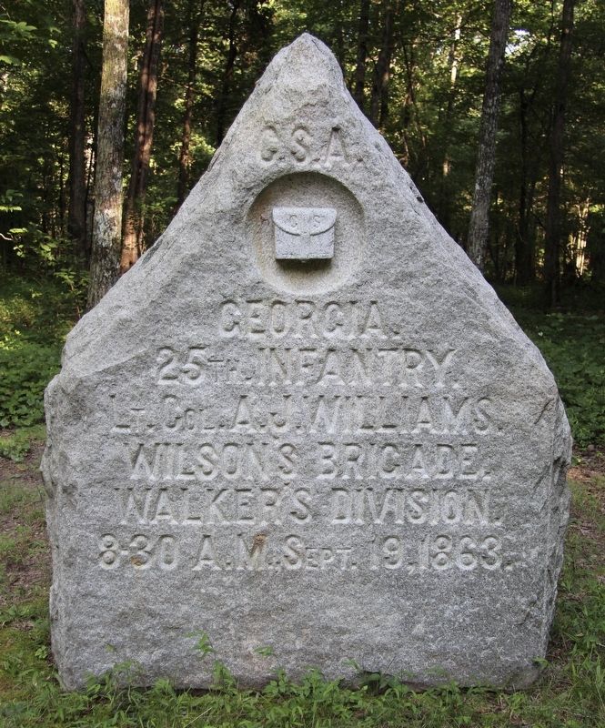25th Georgia Infantry Marker image. Click for full size.