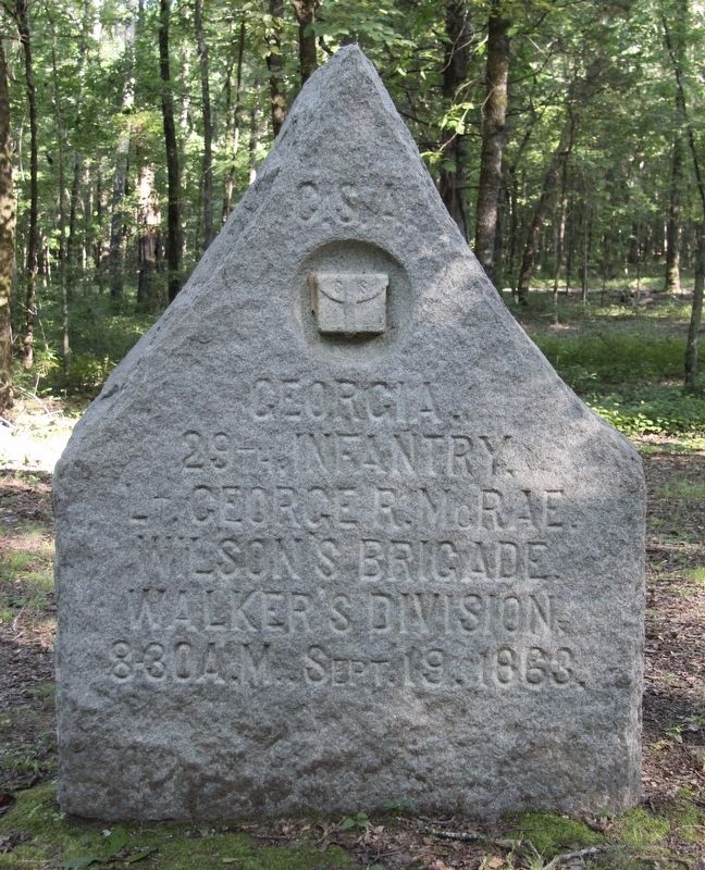 29th Georgia Infantry Marker image. Click for full size.