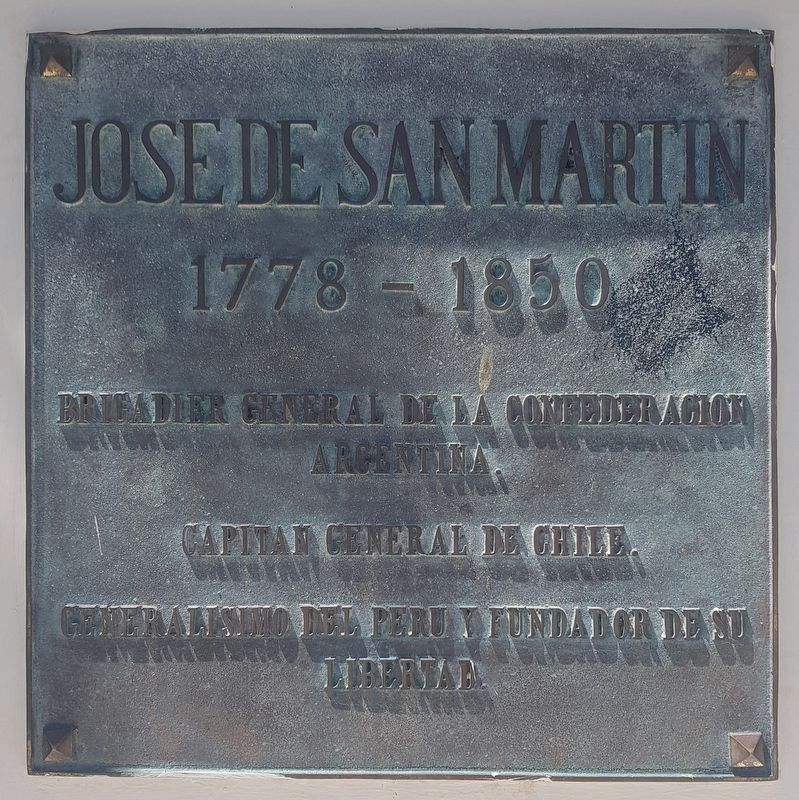 Jos de San Martn Marker image. Click for full size.