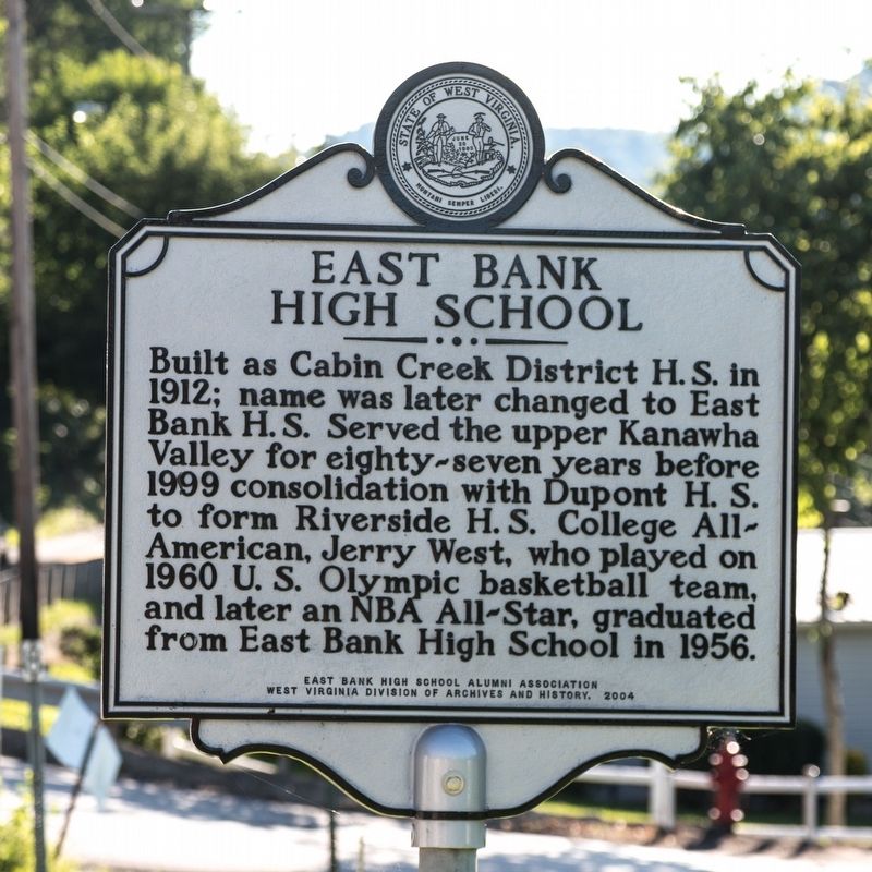 East Bank High School Marker image. Click for full size.