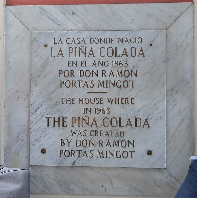Piña Colada Made Famous Marker. Click for full size. Piña Colada Made Famous Marker image. Click for full size.