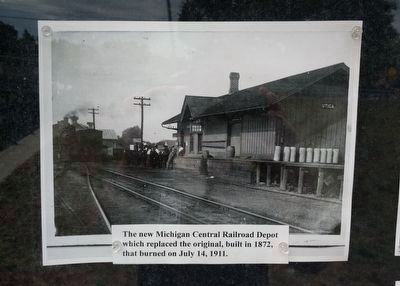 Historic Utica Marker - upper left image image. Click for full size.
