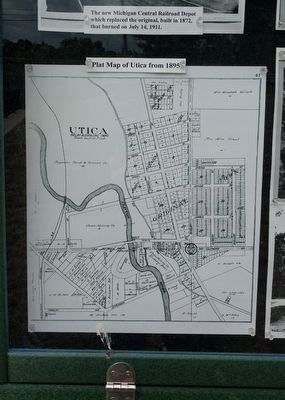 Historic Utica Marker - lower left image image. Click for full size.