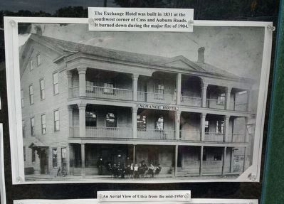Historic Utica Marker - upper right image image. Click for full size.
