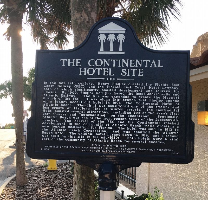 The Continental Hotel Site Marker image. Click for full size.