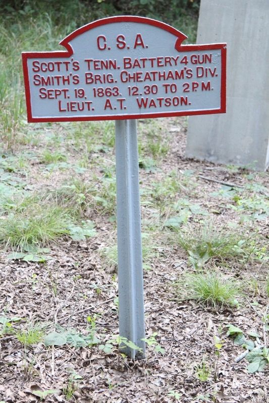 Scott's Tennessee Battery Marker. Click for full size. Scott's Tennessee Battery Marker image. Click for full size.