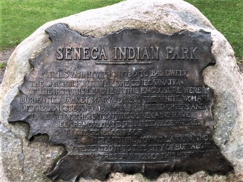 Seneca Indian Park Marker image. Click for full size.