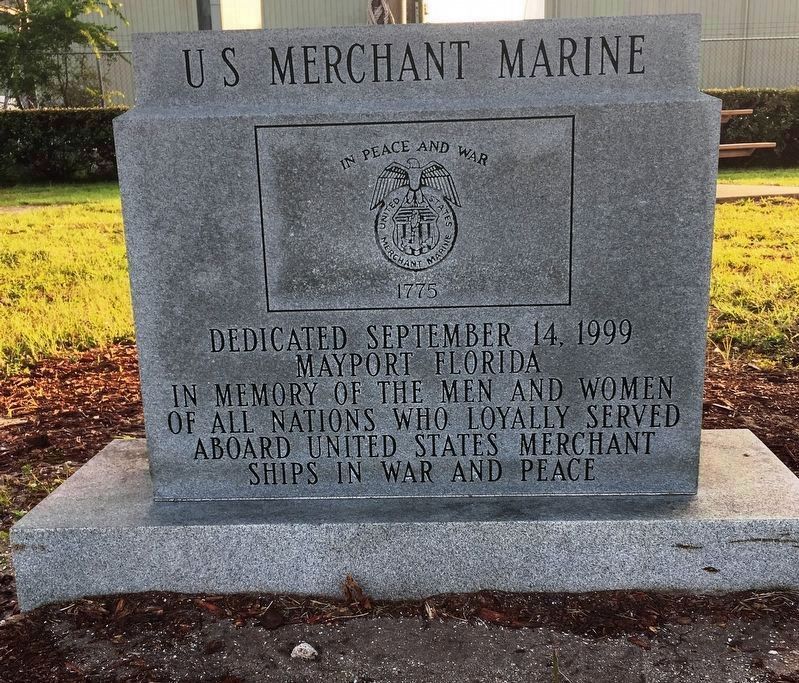 U.S. Merchant Marine face of Monument. Click for full size. U.S. Merchant Marine face of Monument image. Click for full size.