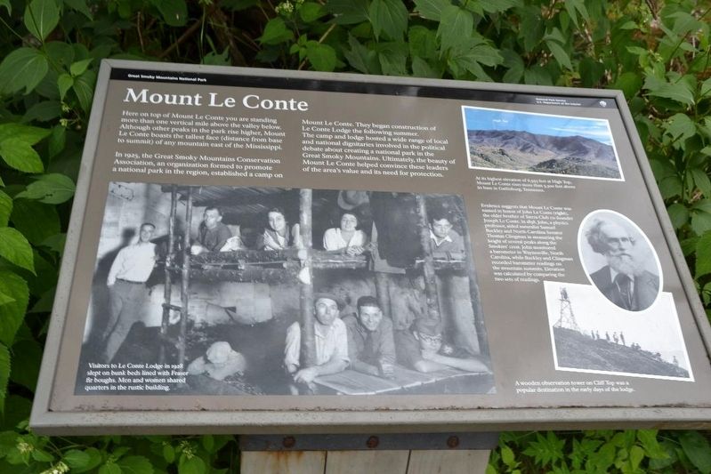 Mount Le Conte Marker image. Click for full size.