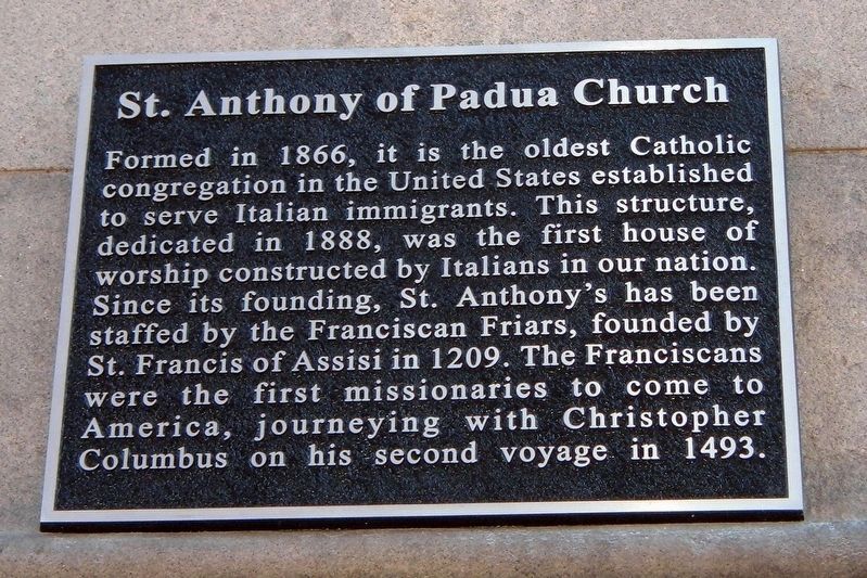 St. Anthony of Padua Church Marker image. Click for full size.