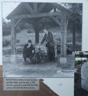 Roadside Refreshment: at Northville's Silver Spring Well - lower near right image image. Click for full size.
