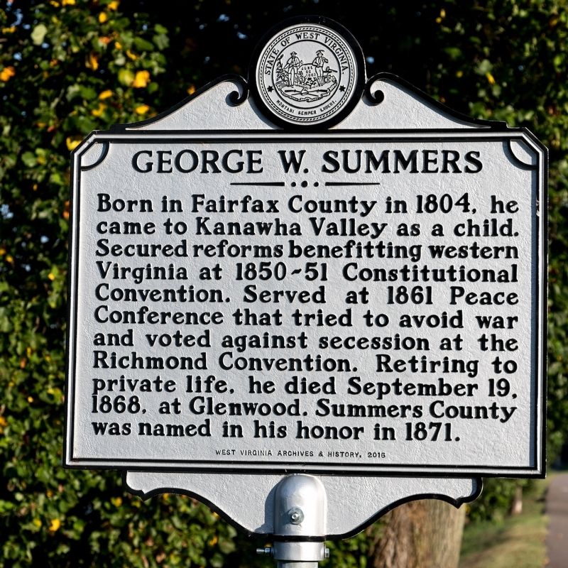 George W. Summers Marker image. Click for full size.