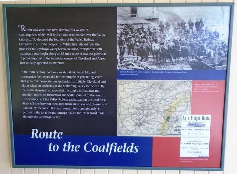 Route to the Coalfields Marker image. Click for full size.