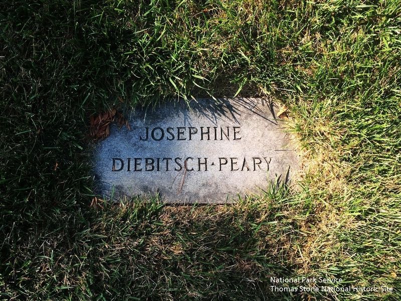 Josephine Diebitsch Peary Marker (Wife of Robert E. Peary) image. Click for full size.