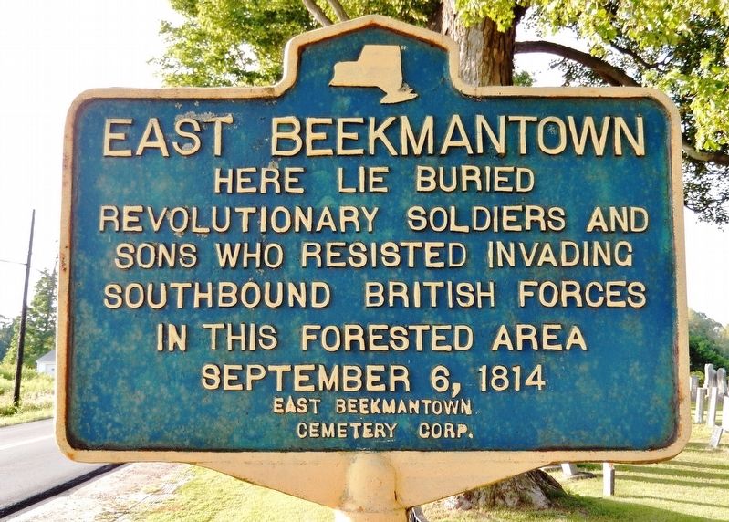 East Beekmantown Marker image. Click for full size.