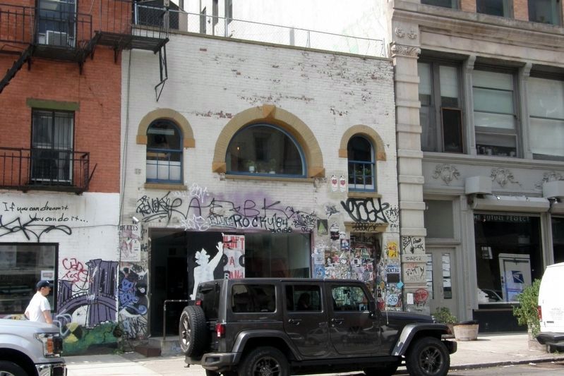 Jean-Michel Basquiat Studio image. Click for full size.