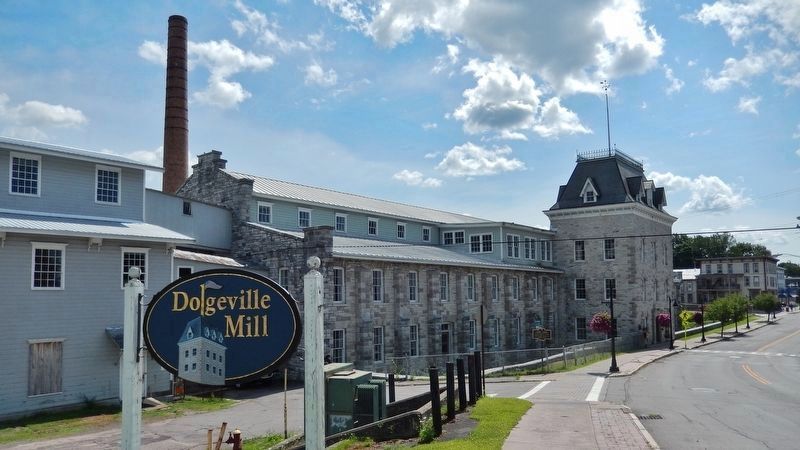 Dolgeville Mill (<i>view looking south along Main Street</i>). Click for full size. Dolgeville Mill (<i>view looking south along Main Street</i>) image. Click for full size.