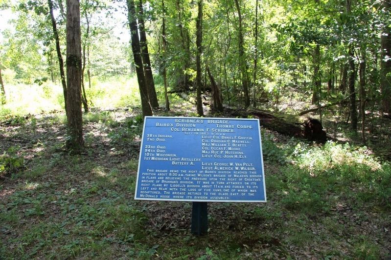 Scribner’s Brigade Marker. Click for full size. Scribner’s Brigade Marker image. Click for full size.