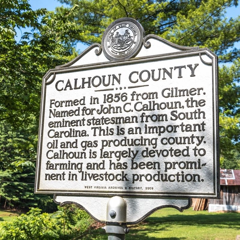 Calhoun County side of marker image. Click for full size.
