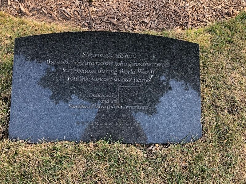 World War II Killed in Action Memorial. Click for full size. World War II Killed in Action Memorial image. Click for full size.