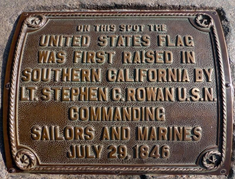 First Raising of U.S. Flag Marker image. Click for full size.