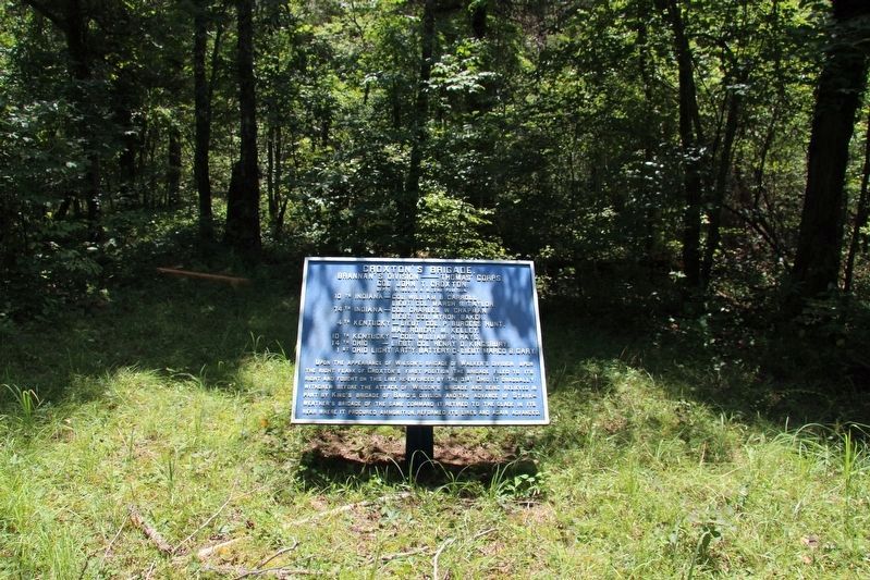 Croxton's Brigade Marker image. Click for full size.