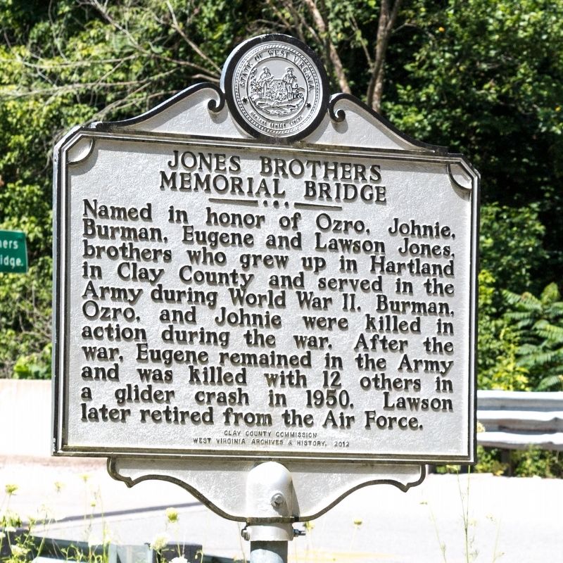 Jones Brothers Memorial Bridge Marker image. Click for full size.
