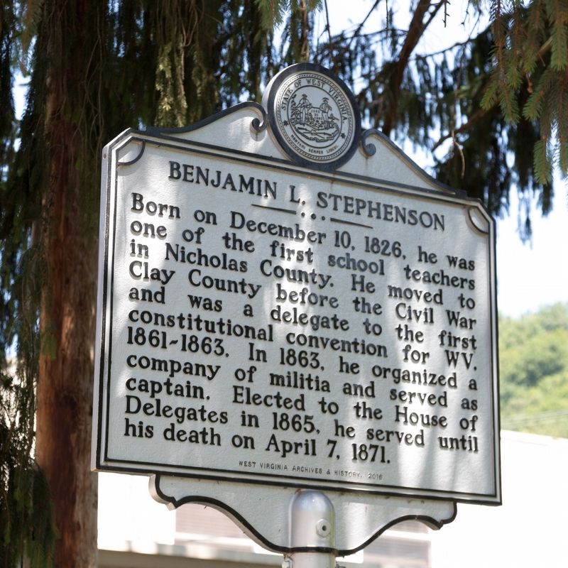 Benjamin L. Stephenson Marker image. Click for full size.
