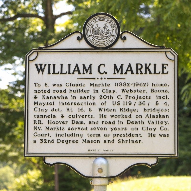 William C. Markle Marker image. Click for full size.