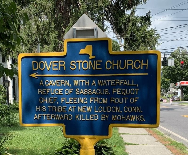 Dover Stone Church Marker image. Click for full size.