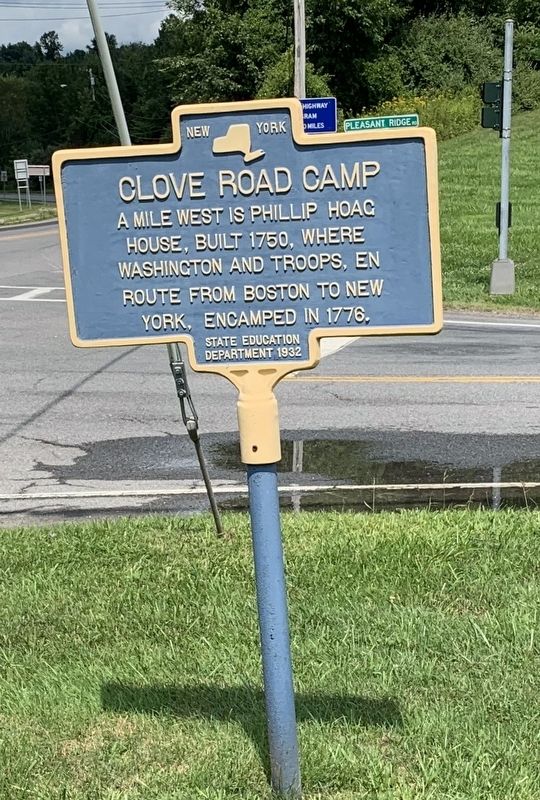 Clove Road Camp Marker image. Click for full size.