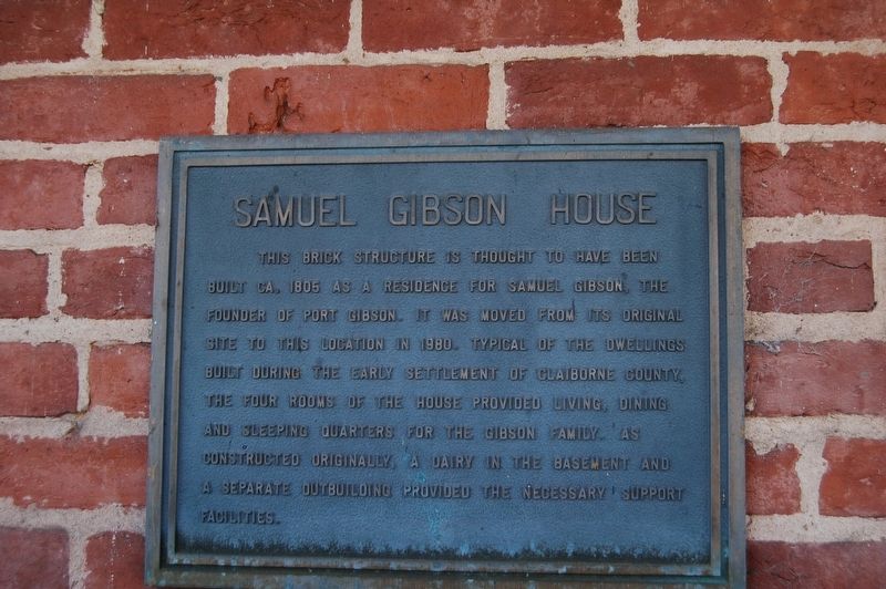 Samuel Gibson House Marker. Click for full size. Samuel Gibson House Marker image. Click for full size.