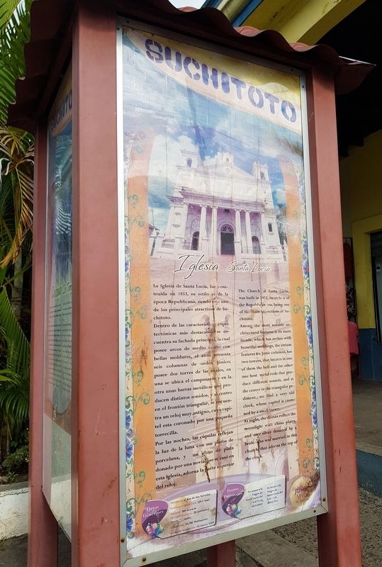 The Church of Santa Lucía Marker. Click for full size. The Church of Santa Lucía Marker image. Click for full size.