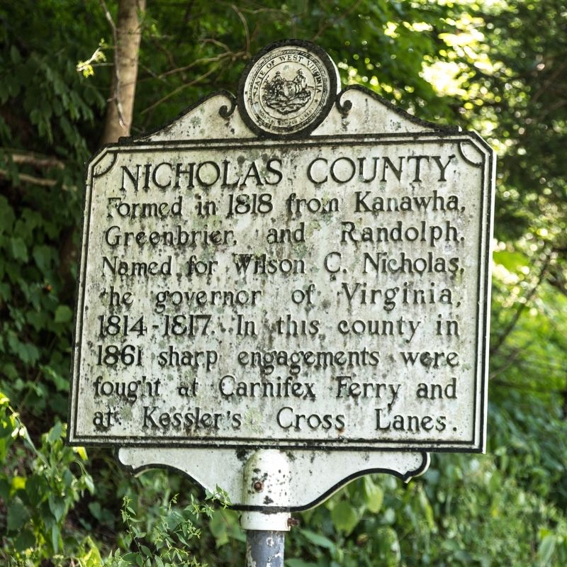 Nicholas County side of marker image. Click for full size.