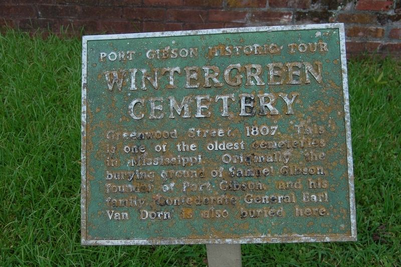 Wintergreen Cemetery Marker image. Click for full size.