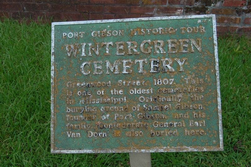 Wintergreen Cemetery Marker. Click for full size. Wintergreen Cemetery Marker image. Click for full size.