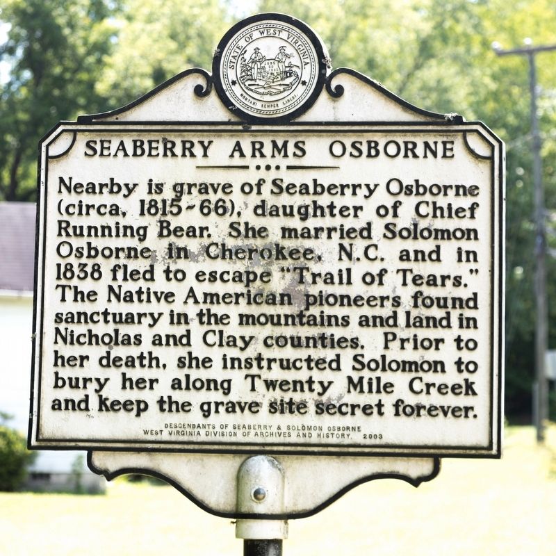 Seaberry Arms Osborne Marker. Click for full size. Seaberry Arms Osborne Marker image. Click for full size.