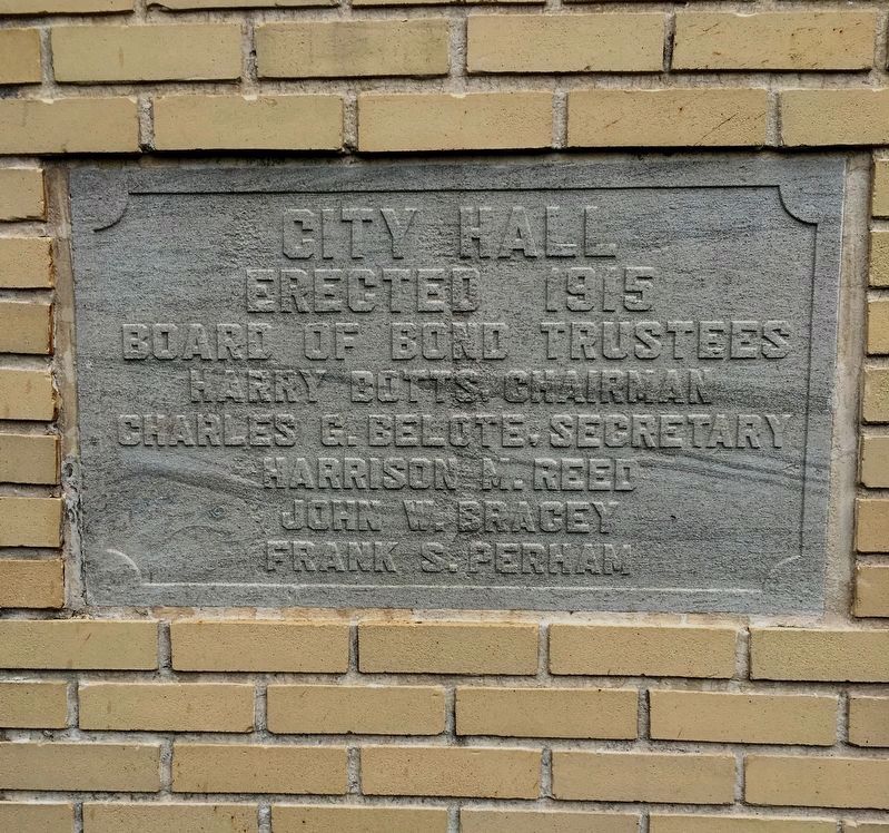 South Jacksonville City Hall cornerstone image. Click for full size.